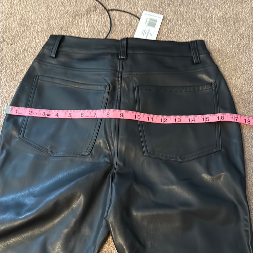 NWT We Wore What Black Lace-Up Faux Leather Pants - Picture 8 of 8